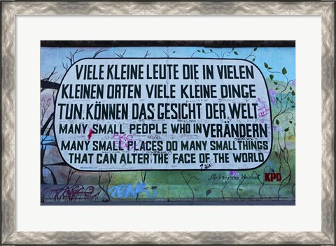 Framed Berlin Wall 12 Print