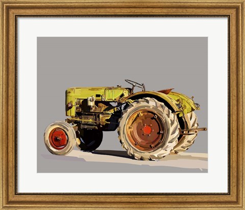 Framed Vintage Tractor VI Print