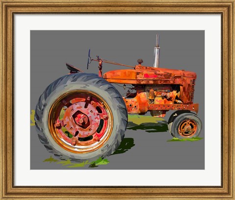 Framed Vintage Tractor XI Print