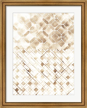 Framed Sepia Madras I Print