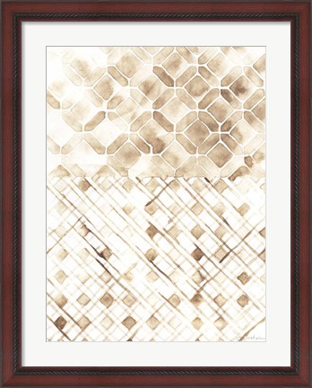 Framed Sepia Madras I Print