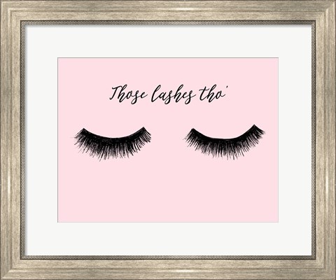 Framed Lash Chat II Print