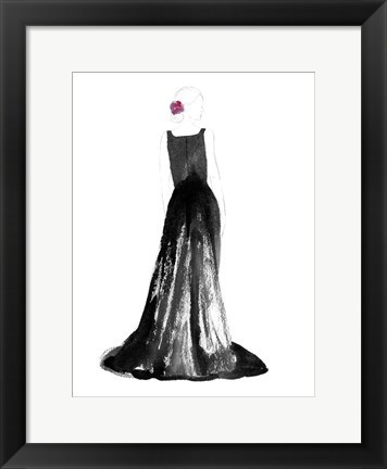 Framed Black Dress I Print