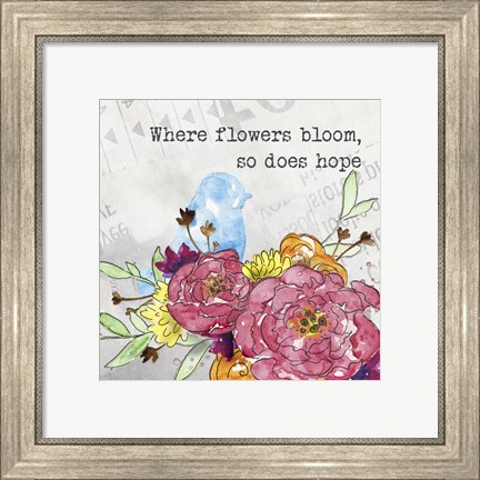 Framed Bloom &amp; Fly I Print