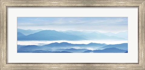 Framed Misty Mountains IX Print