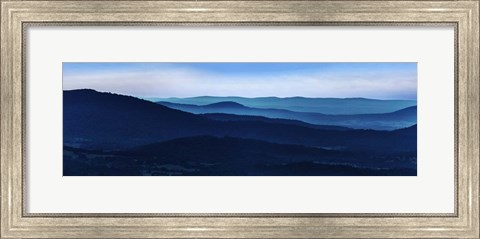 Framed Misty Mountains I Print