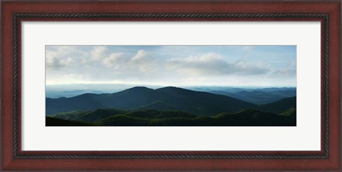 Framed Misty Mountains V Print