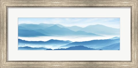 Framed Misty Mountains XI Print