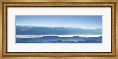 Framed Misty Mountains XII Print
