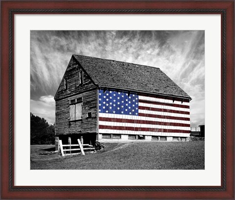 Framed Flags of Our Farmers XIV Print