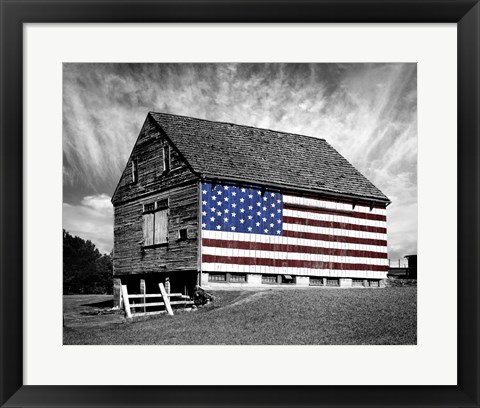 Framed Flags of Our Farmers XIV Print