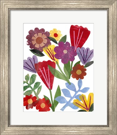 Framed Bright Floral II Print