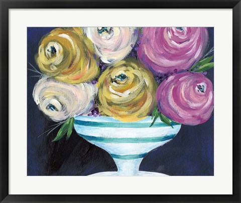 Framed Cotton Candy Floral III Print