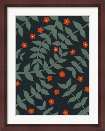Framed Blooming Garden Pattern I Print