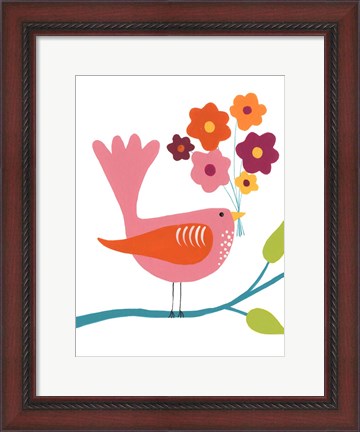 Framed Cute Bird III Print