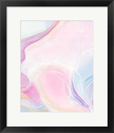 Framed Marbled Prism I Print