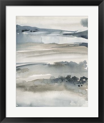 Framed Foggy Horizon I Print