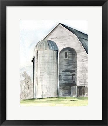 Framed Weathered Barn I Print