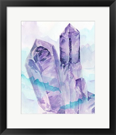 Framed Crystal Facets I Print