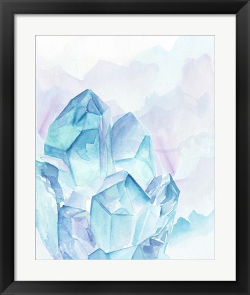 Framed Crystal Facets II Print