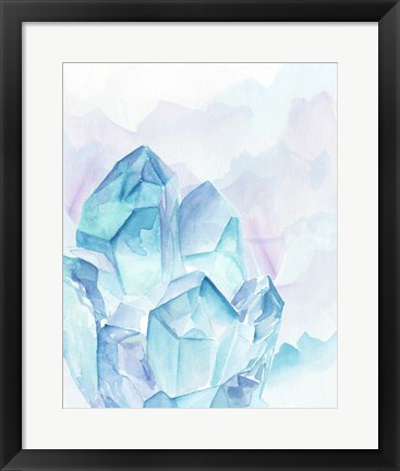 Framed Crystal Facets II Print