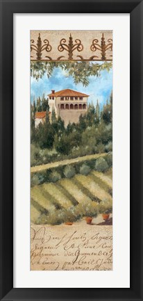 Framed Tuscany Villa II Print