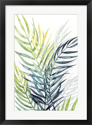 Framed Sunset Palm Composition II Print