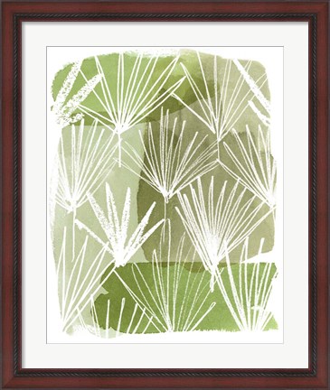 Framed Patch Palms II Print