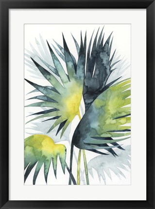Framed Sunset Palm Composition IV Print