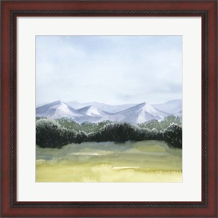 Framed Blue Mountain Break I Print