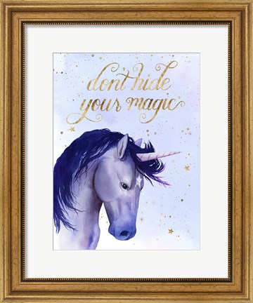 Framed Unicorn Universe  II Print