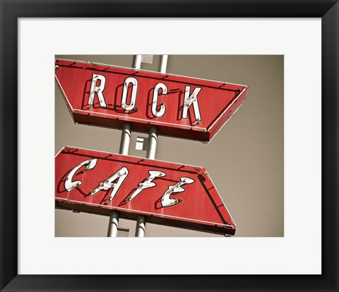 Framed Cafe Rock I Print