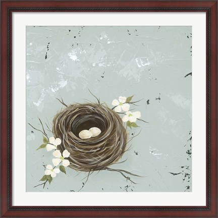 Framed Flower Nest II Print