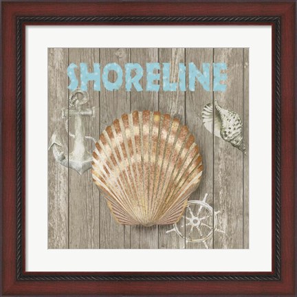 Framed High Tide Shoreline II Print