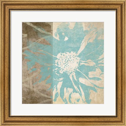 Framed Flower Flake I Print