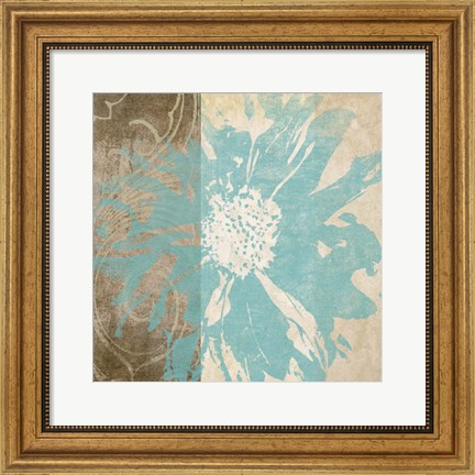 Framed Flower Flake II Print