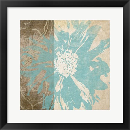 Framed Flower Flake II Print