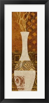 Framed Ethnic Vase I Print