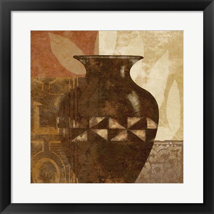 Framed Ethnic Vase IV Print