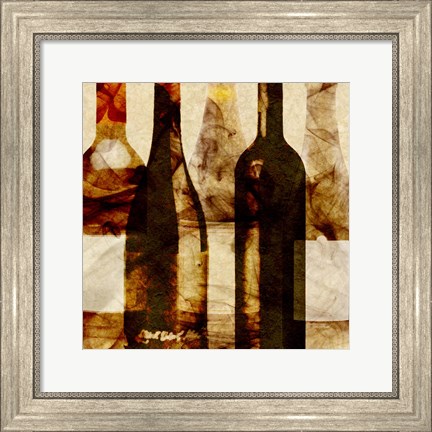 Framed Smokey Wine III Print