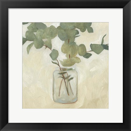 Framed Greenery Still Life II Print