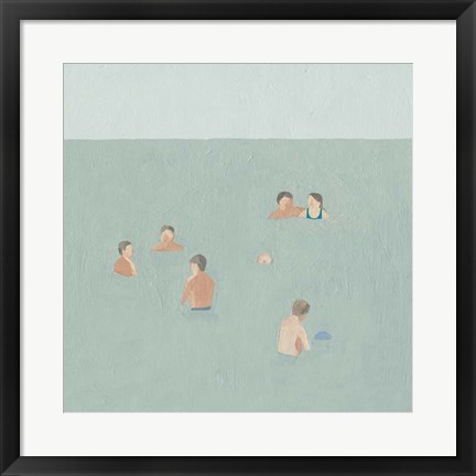 Framed Swimmers II Print