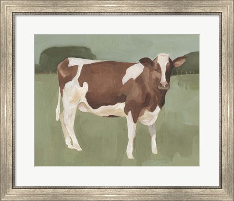 Framed Bovine Field II Print