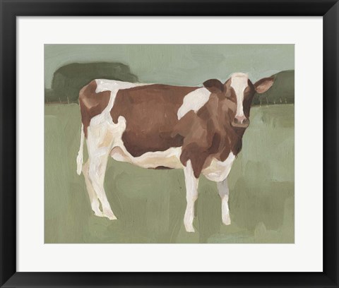 Framed Bovine Field II Print