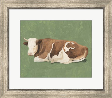 Framed How Now Brown Cow I Print