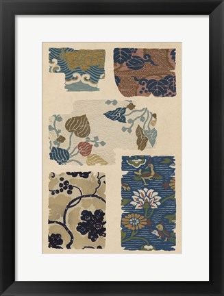 Framed Japanese Textile Design VIII Print