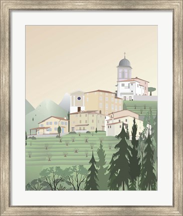 Framed Travel Europe--Pedona Print