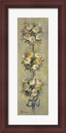 Framed 2-Up Topiary Bouquet I Print