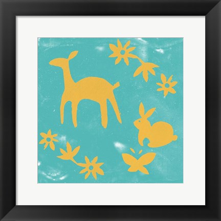 Framed Otomi Tile II Print