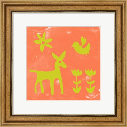 Framed Otomi Tile III Print